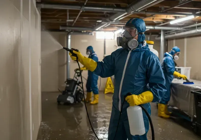 Basement Sanitization and Antimicrobial Treatment process in Dillsburg, PA